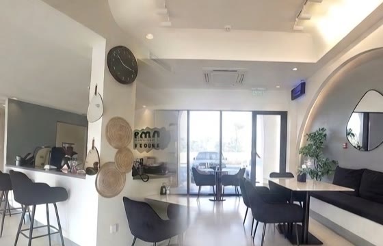 Renovated restaurant interior after works
